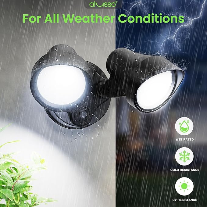 ALUSSO Dusk to Dawn Outdoor Lighting, 25W 2000LM Dusk Till Dawn Outdoor Light - Image 8