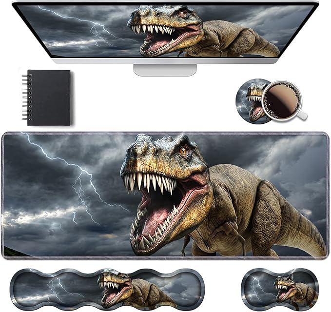 Ergonomic Keyboard Wrist Rest & Mouse Pad Wrist Rest Set, Large XXL Gaming Desk by Unknown