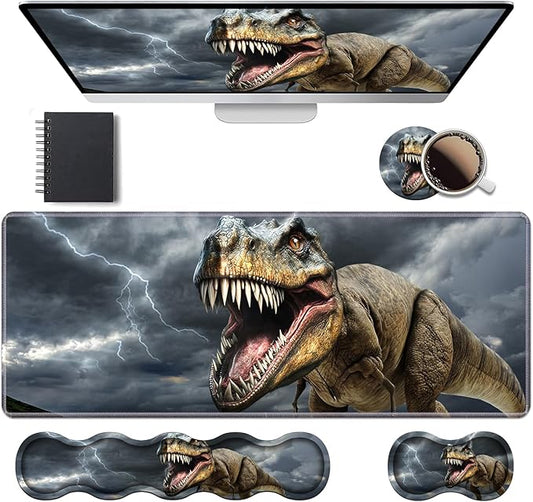Ergonomic Keyboard Wrist Rest & Mouse Pad Wrist Rest Set, Large XXL Gaming Desk by Unknown