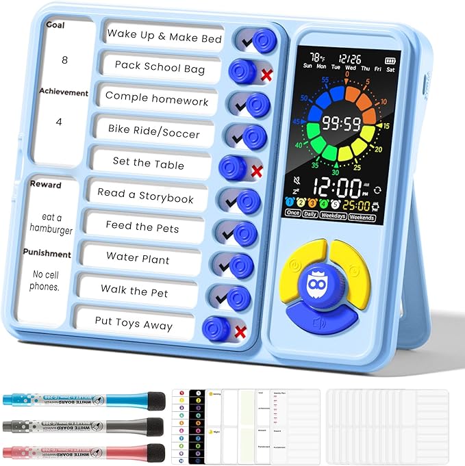 Mooking 5-in-1 Visual Timer, ADHD Tool by Home