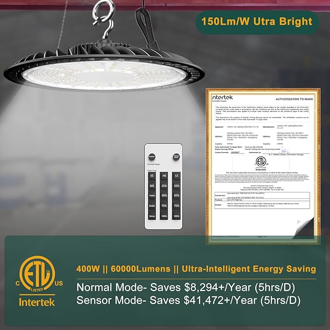ACOHOOK 400W High Bay LED Lights - Image 2