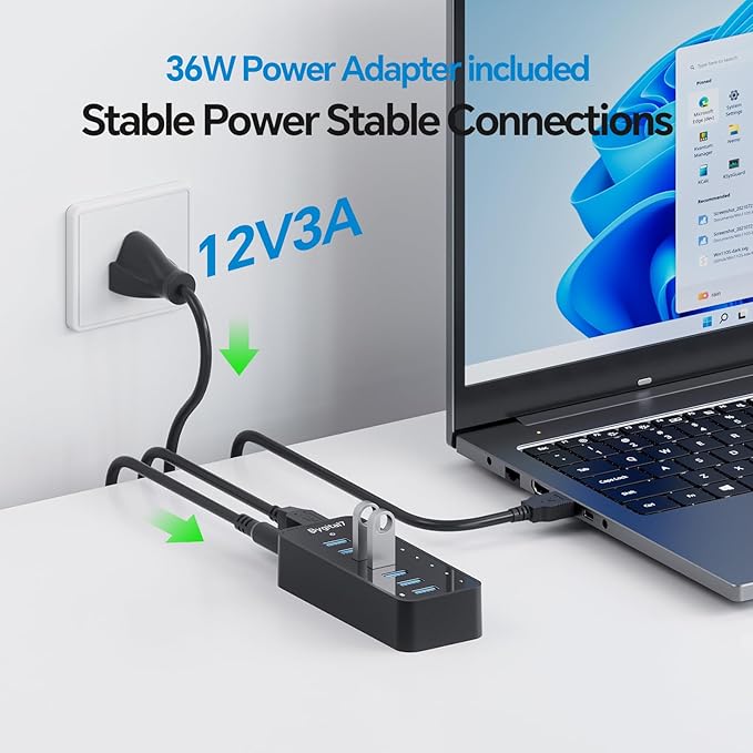 USB 3.0 Hub, 7Ports USB Hub - Image 5