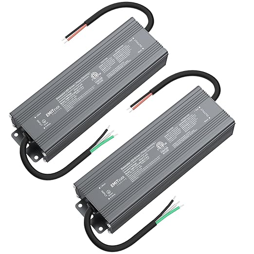EMITEVER Triac Dimmable LED Driver, 2 Packs 96W Power Supply, AC 120V to DC 24V by EMITEVER