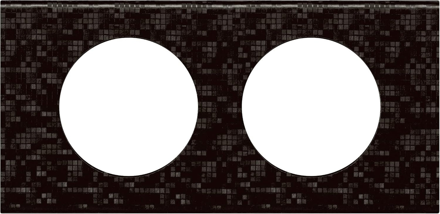 Legrand Céliane Plaque with 2 Holes, Brown, LEG69452