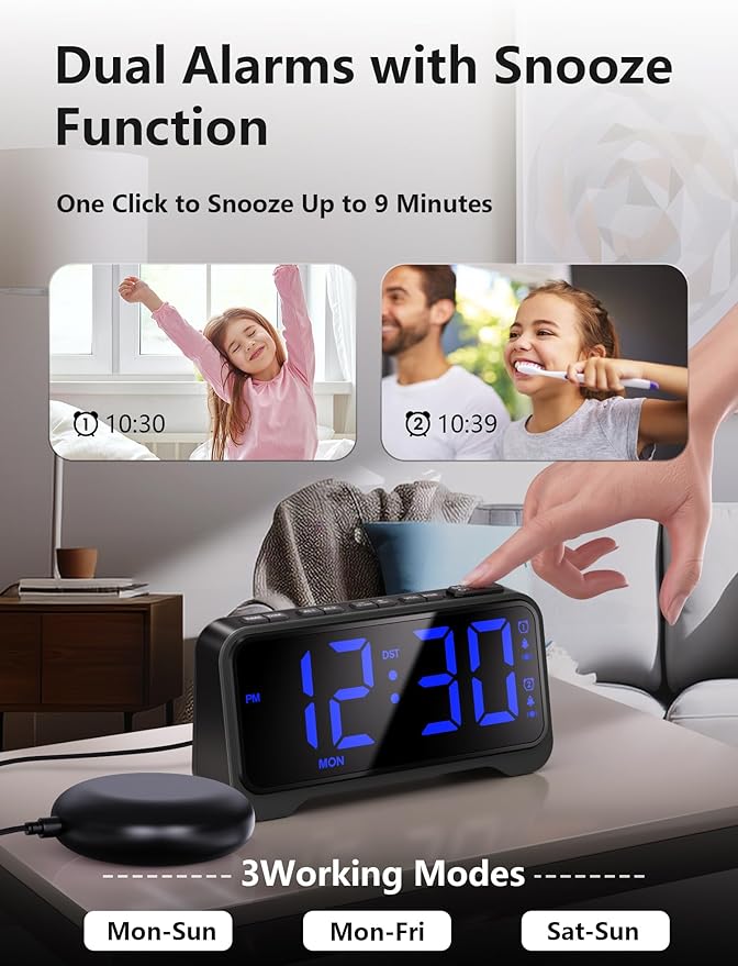 Mesqool Extra-Loud Alarm Clock - Image 3