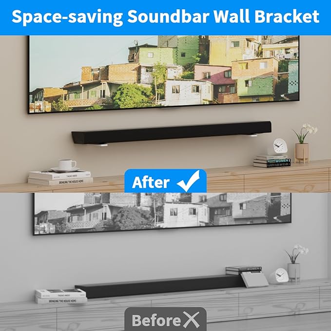 suptek Soundbar Wall Mount Shelf – Wall Mount Bracket - Image 5