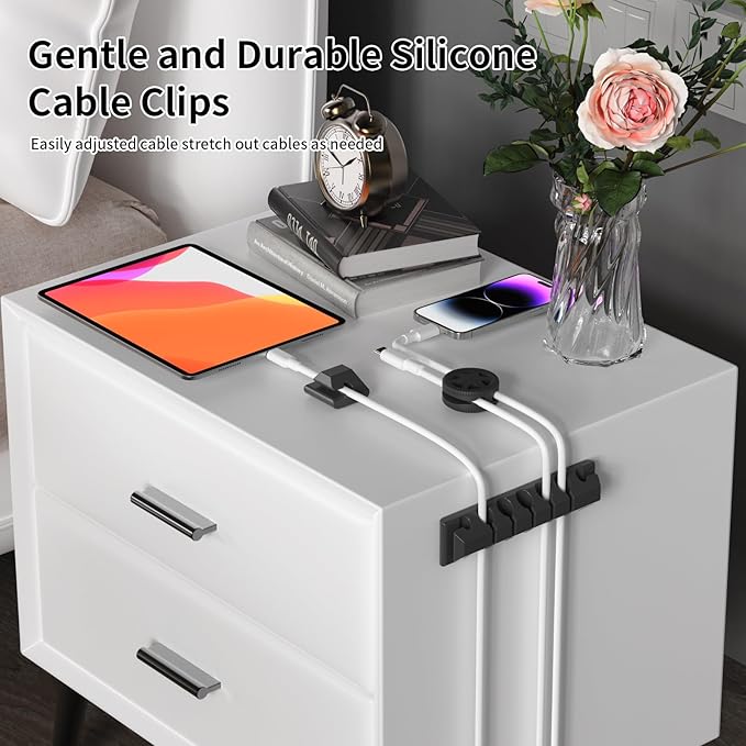 XenovaX 9 Pack Cord Organizer Clips - Image 4