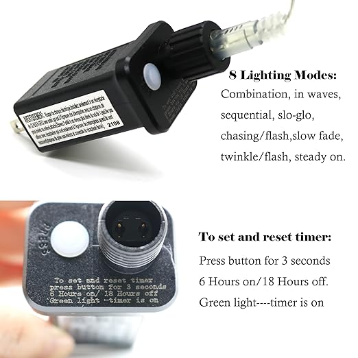 2 Pcs 8 Mode Light LED Transformer 12V LED Controller Class 2 Power Supply - Image 5