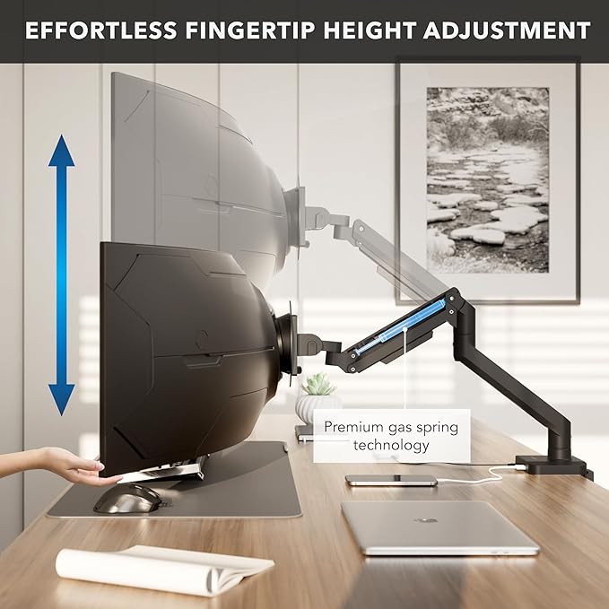 Mount-It! Proflex Series Heavy-Duty Monitor Desk Mount, Fits 17–49” Ultrawide - Image 6