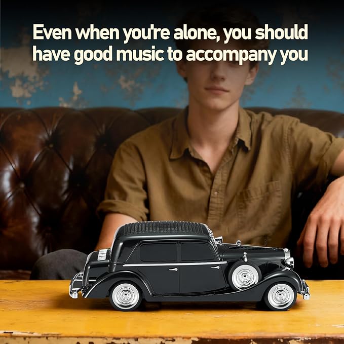 WS-1934 Retro Classic Car Bluetooth Replica Speaker – Wireless HD Sound - Image 7