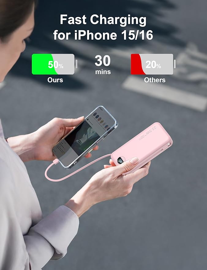 aonidi 20000mAh Ultra-Portable-Charger-Power-Bank PD20W - Image 4