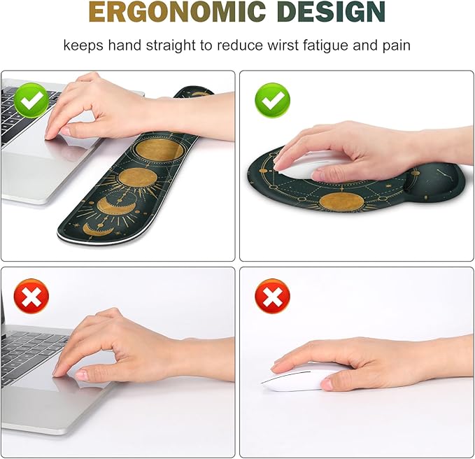 Large Desk Mat, Gaming Mouse Pad, Desk Pad Protector, XXL Mousepad + Keyboard - Image 4