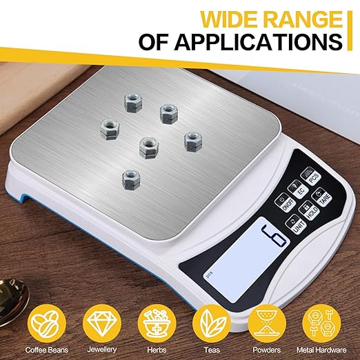 Digital Lab Scale 5000g x 0.1g LCD Display Analytical Balance Jewelry Scale - Image 6