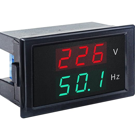 KETOTEK Digital AC Voltmeter Panel Mounting Meter AC80-300V Frequency Counter by KETOTEK