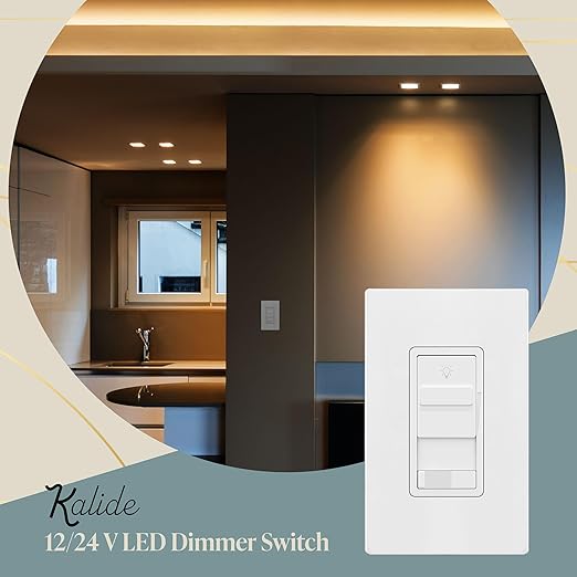 TOPGREENER Kalide Dimmer Light Switch, Pair - Image 4