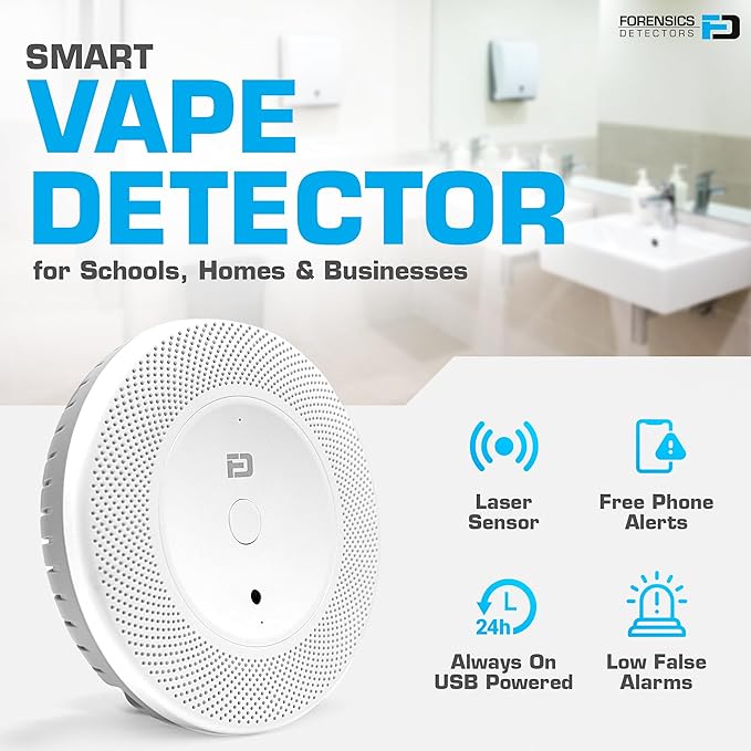 Vape Detector by Forensics | for Schools, Business | Cell Phone Alarms WiFi | - Image 2