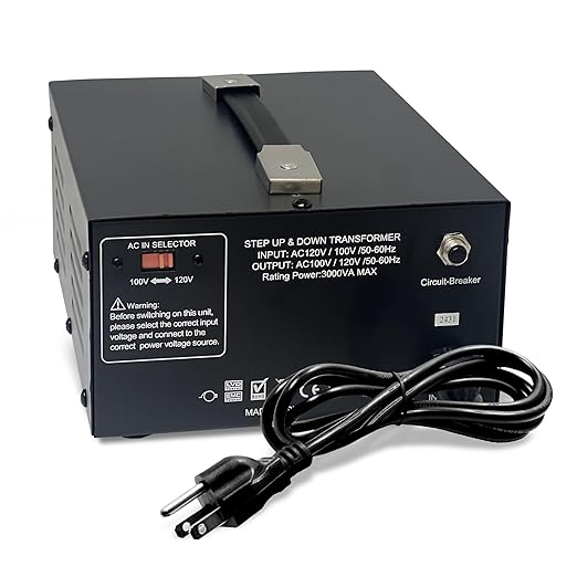 LiteFuze 3000 Watt Japan Voltage Converter Transformer Step Up/Down - 100v to - Image 6