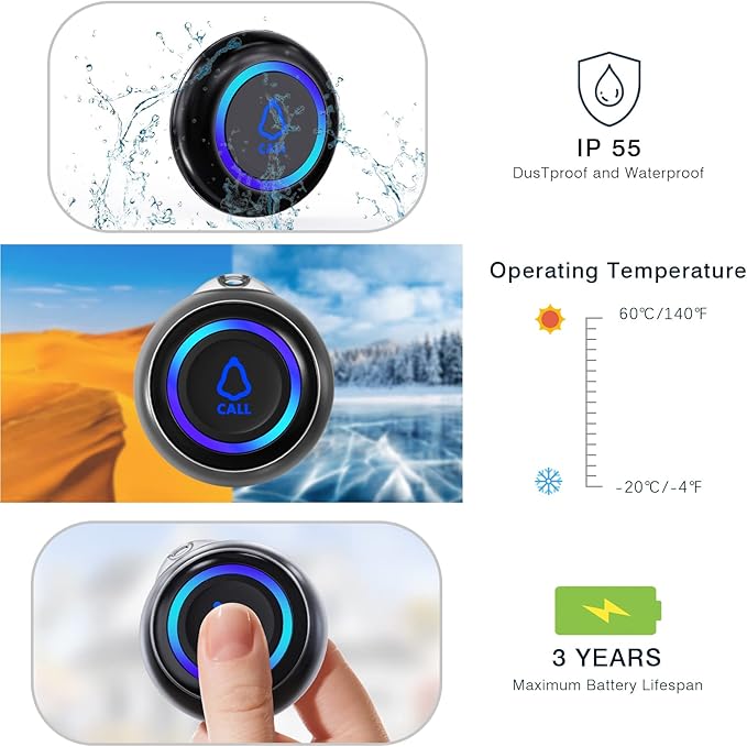 Caregiver Pager, Wireless Call Button - Image 4