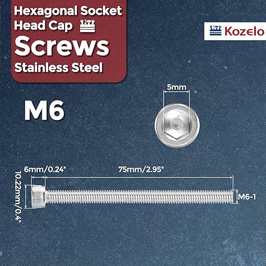 Kozelo 10pcs Socket Head Cap Screws - Image 2