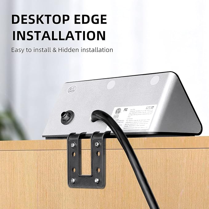 Emerising 2-Pack Desk Edge Mount Power Strips - Image 8