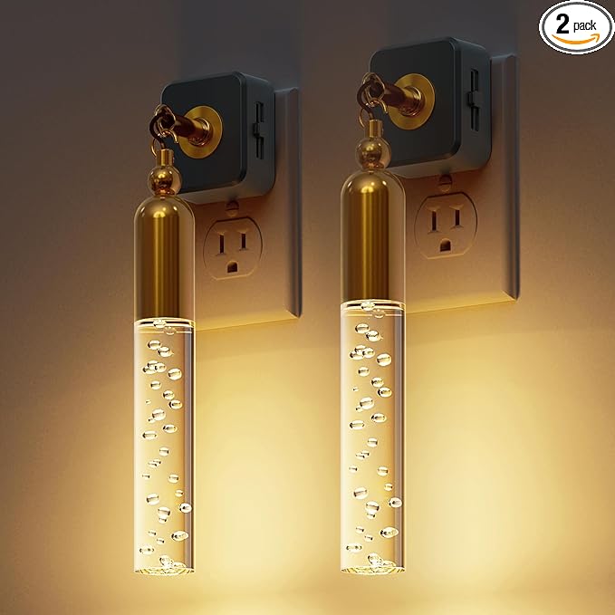 L LOHAS LED Night Lights Plug into Wall, 2 Pack Dimmable Night Light 0-100LM by LLOHASLED