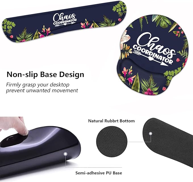 Keyboard Wrist Rest and Mouse Pad Wrist Support Set - Image 5