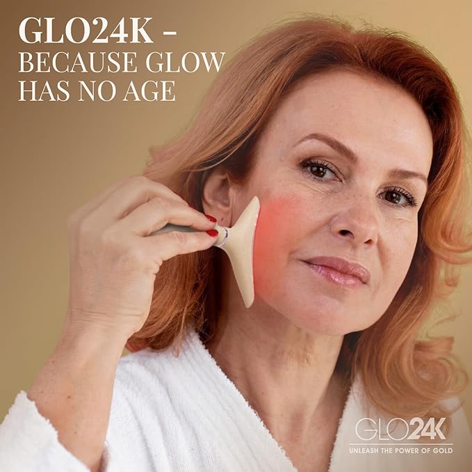 GLO24K 7 Color Beauty Device – Triple LED Action & Vibration Technology Facial - Image 7
