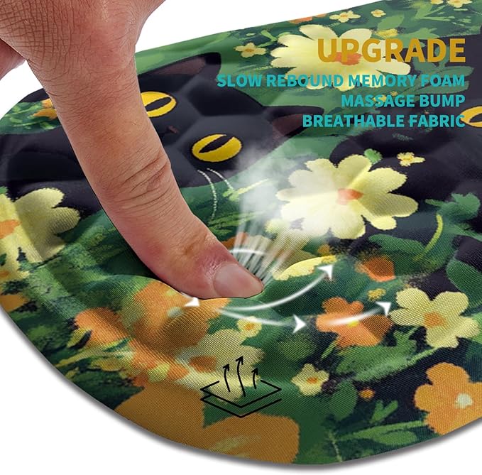 Hokafenle Ergonomic Mouse Pad Wrist Support, Wrist Rest Mousepad - Image 2