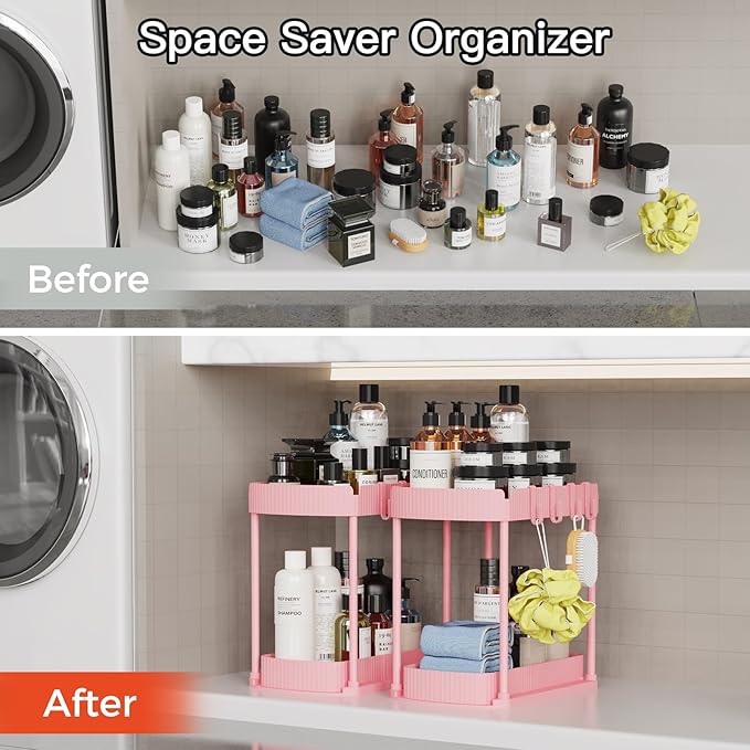 Ukeetap 2 Pack Multi-Purpose Pull-Out Storage Organizers, Under Sink Organizers - Image 5