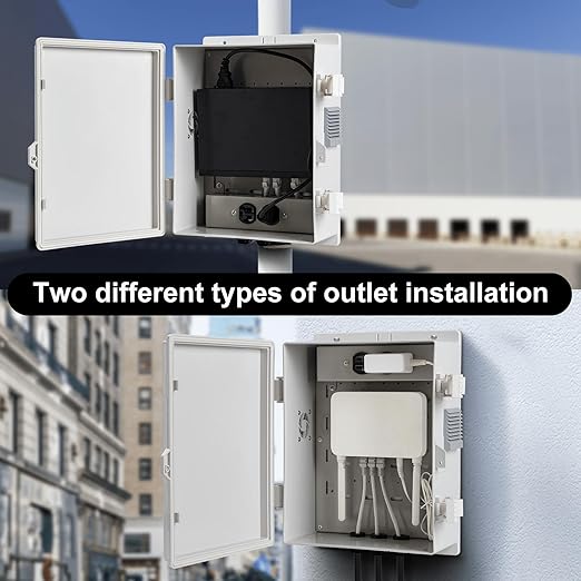 Namunanee Outdoor Electrical Junction Box, ABS Water Resistant Enclosure - Image 3