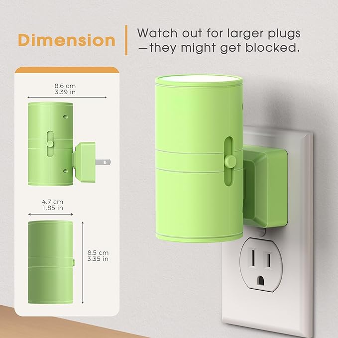 Briignite Night Lights Plug into Wall, Modern LED Night Light Plug in, Dusk to - Image 4