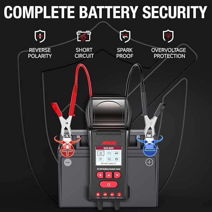 ANCEL BST600 Car Battery Tester - 12V/24V - Image 7
