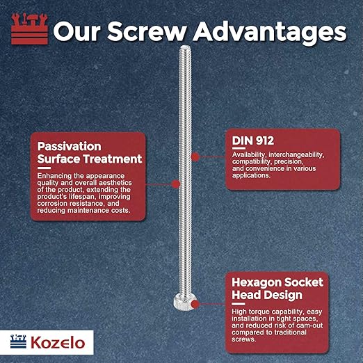 Kozelo 10pcs Socket Head Cap Screws - Image 3