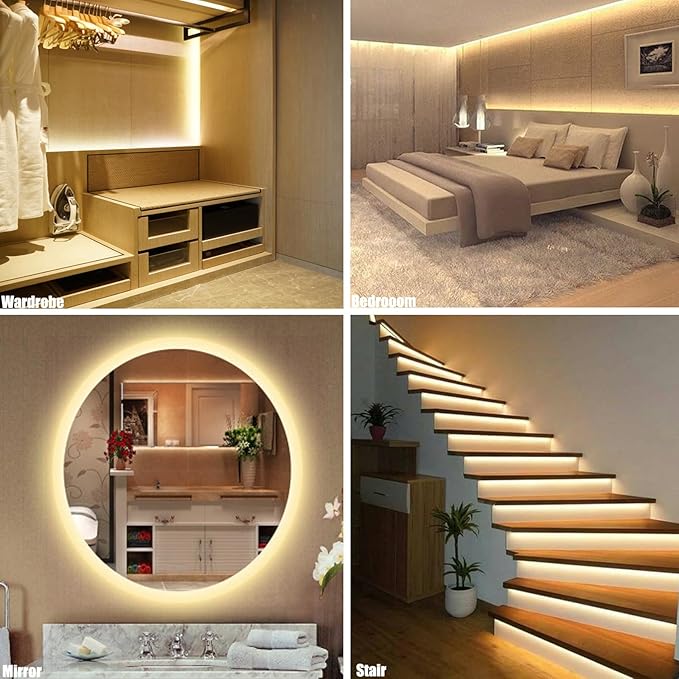 MY BEAUTY LIGHT LED Strip Lights Warm White, 16.4ft Dimmable LED Light Strip - Image 6