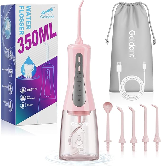 GOLDANT 350ML Water Dental Flosser Teeth Pick by GOLDANT