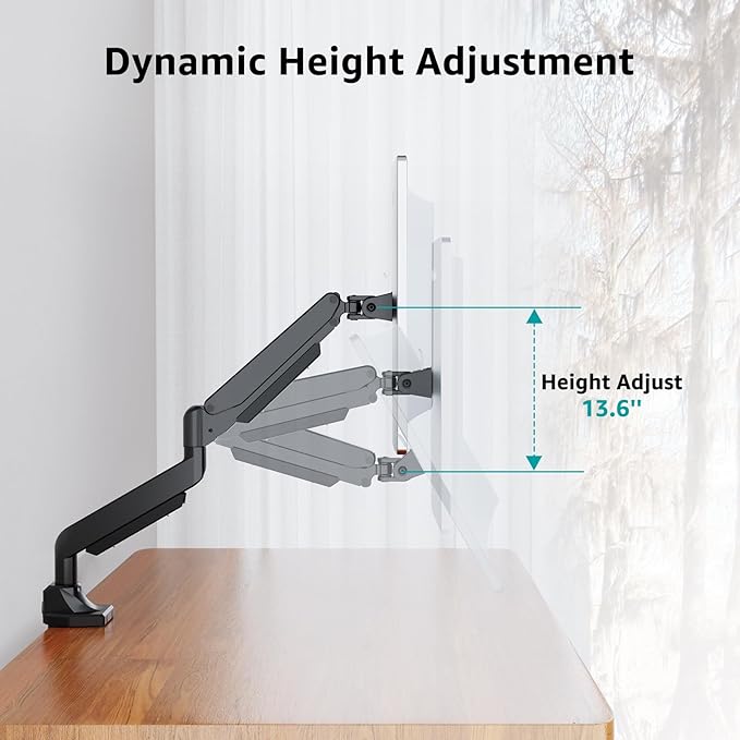 MOUNT PRO Single Monitor Mount for Max 43 Inch Ultrawide Computer Screen - Image 5