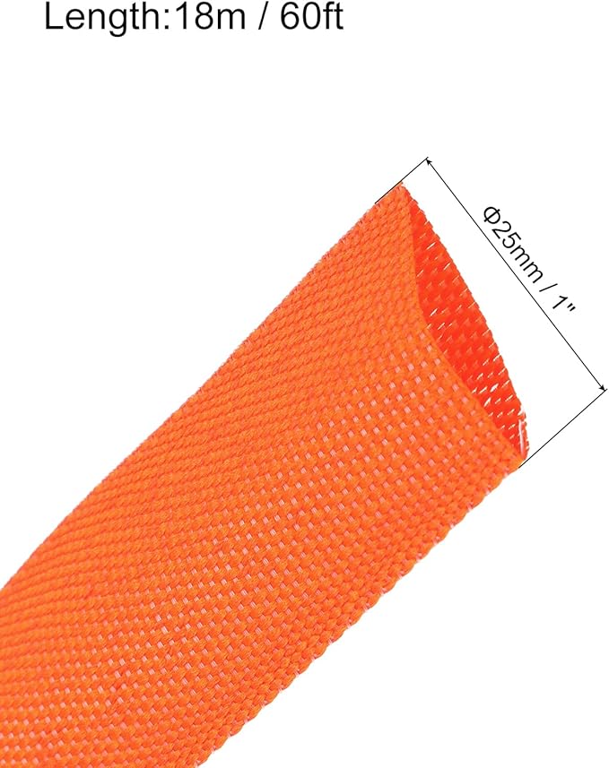 MECCANIXITY Braided Cable Sleeves Heat Shrinkable Fabric Sleeving, Network - Image 2