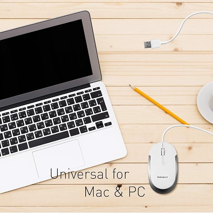 Macally Silent Wired Mouse - Image 8