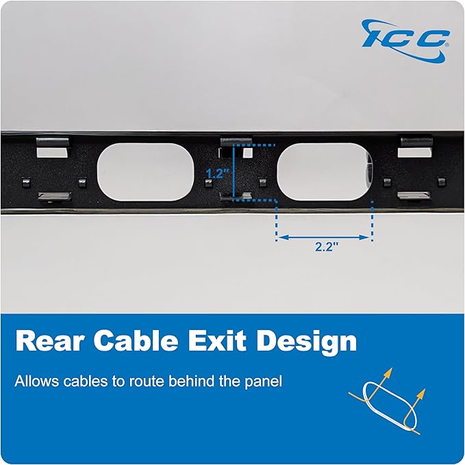 ICC 1U Ring Cable Manager Panel - Image 9