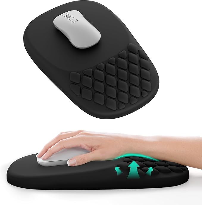 VAGAU Ergonomic Mouse Pad with Wrist Rest, Wrist Rest Pain Relief Mousepad by VAGAU