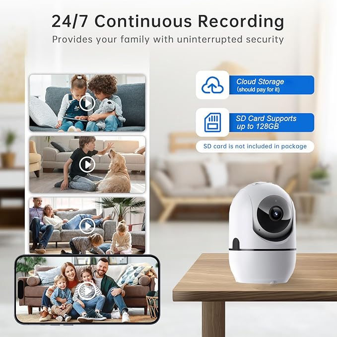 GBIUT Indoor Security Camera, 5G & 2.4GHz Dog/Puppy/Pet WiFi Security Camera - Image 8