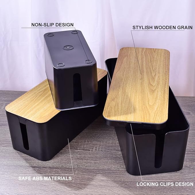 3 Pack Cable Management Box - Image 3