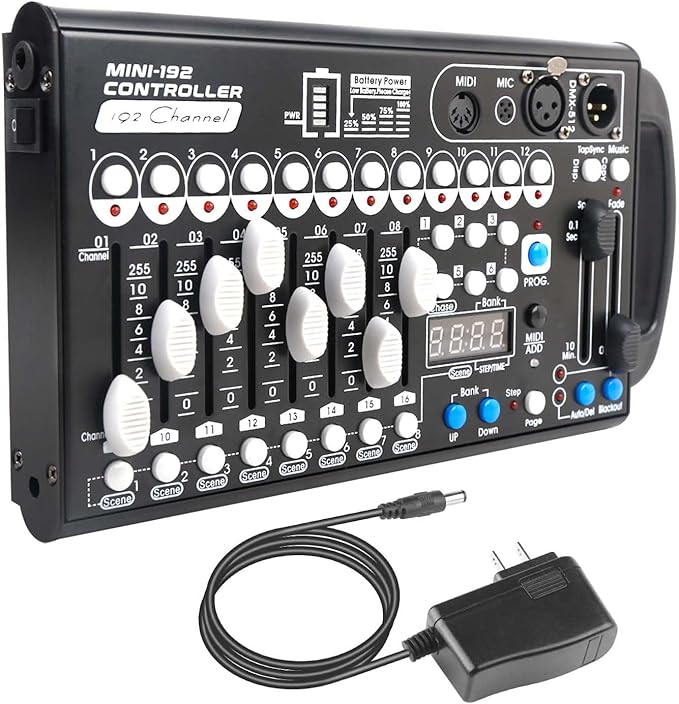 Battery Dmx Controller with Midi, Portable Dmx Controller - Image 9