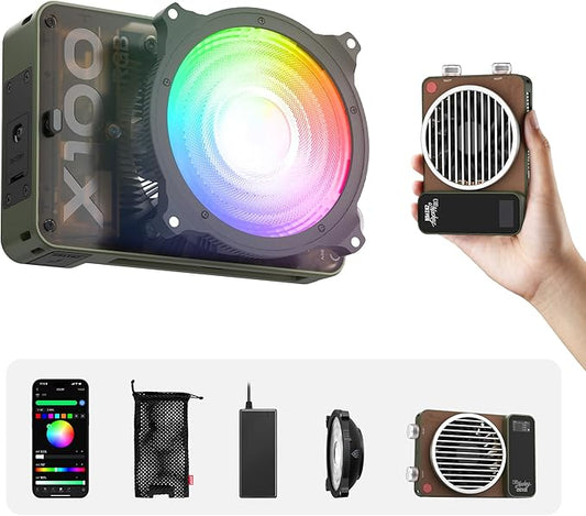 ZHIYUN MOLUS X100 RGB Standard 100W Video Light V2 Upgraded Version by ZHIYUN