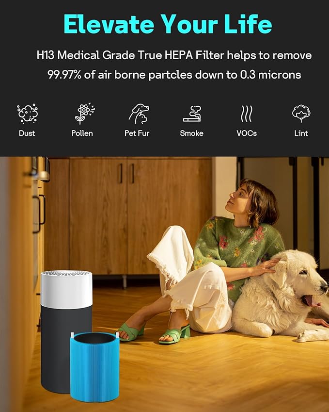 Leemone Blue Pure 411 Series AllergenBlock Filter Compatible - Image 6