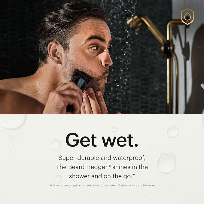 MANSCAPED® The Beard Hedger® Premium Men's Beard Trimmer, 20 Length Adjustable - Image 3