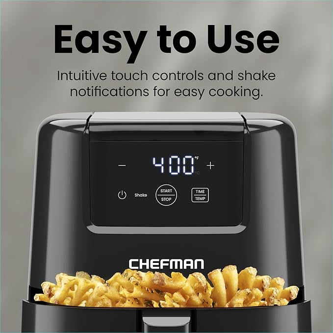 CHEFMAN 2 Qt Mini Air Fryer – Digital Space-Saving Compact Air Fryer - Image 5