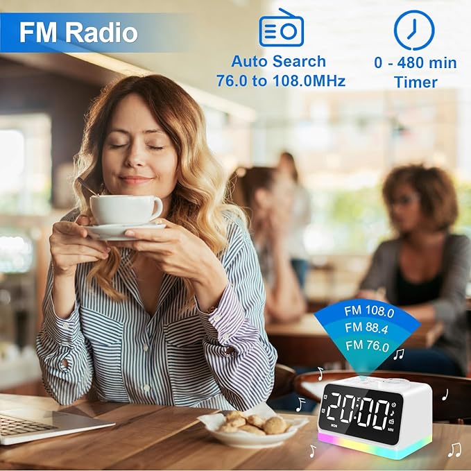 JALL Digital Alarm Clock with FM Radio - Image 3