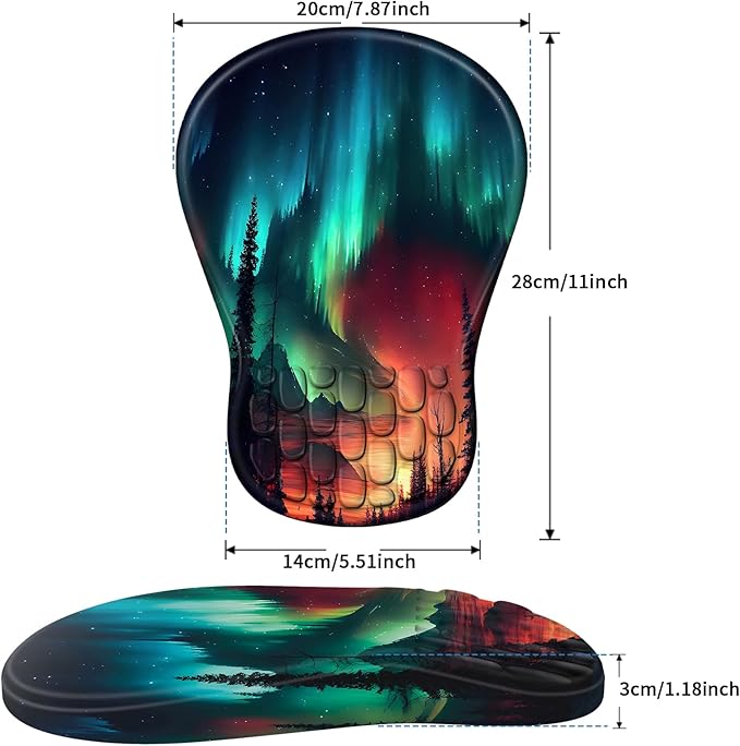YIWEI Ergonomic Mouse Pad with Wrist Rest - Image 6