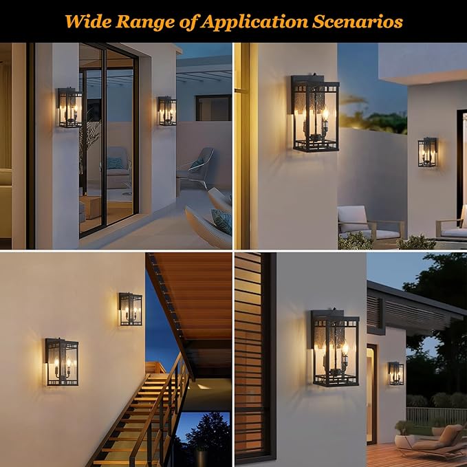 13.5” Dusk to Dawn Sensor Outdoor Wall Lights - Image 6